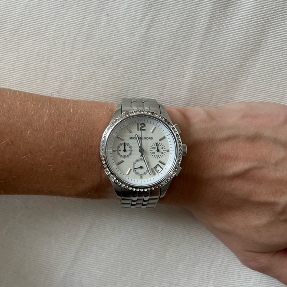 Michael Kors Accessories - Michael Kors Chronograph Stainless Steel Bracelet Watch